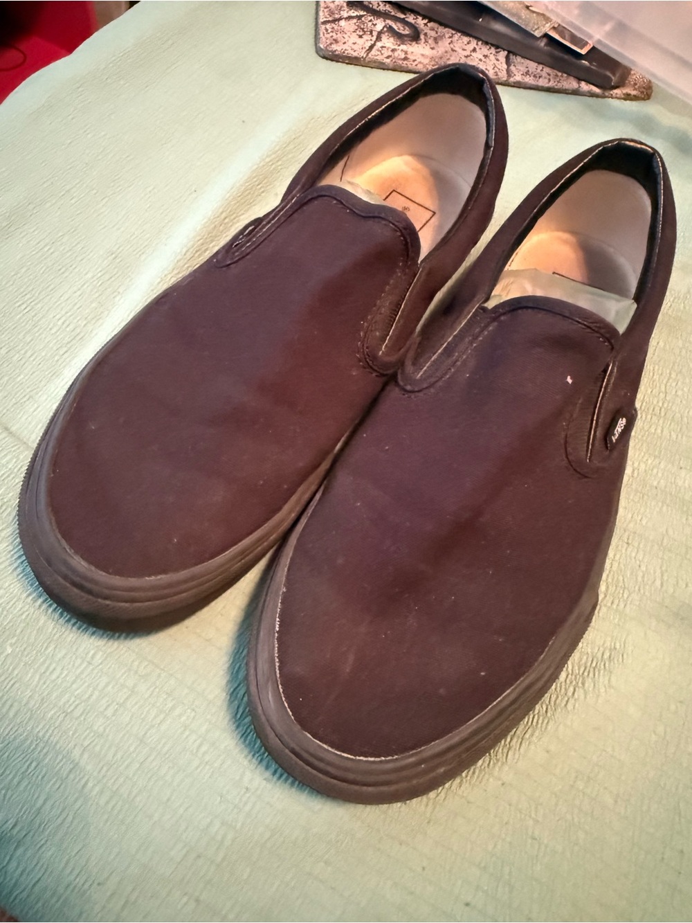 Vans Black Slip-On Canvas Sneakers